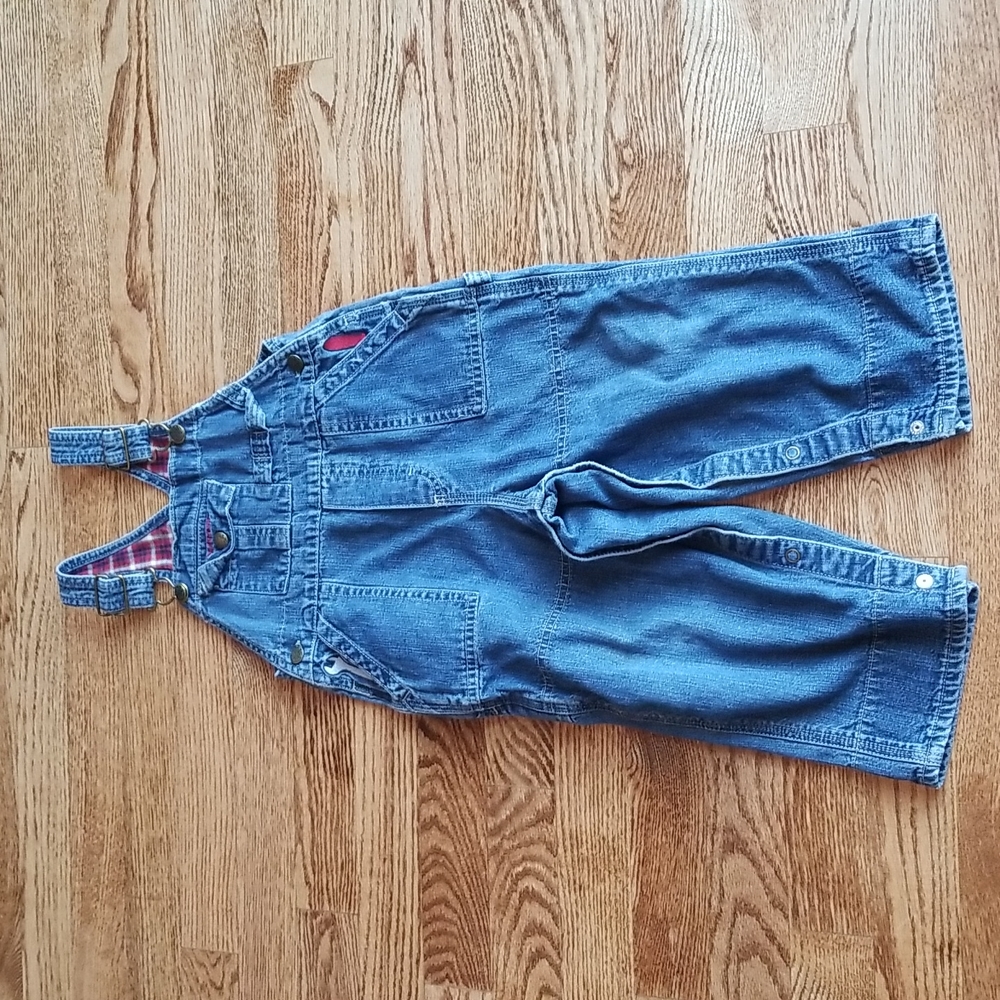 (24M) OshKosh B'gosh Baby's Denim Overalls Tool Embroidery 100% Cotton Farmhouse